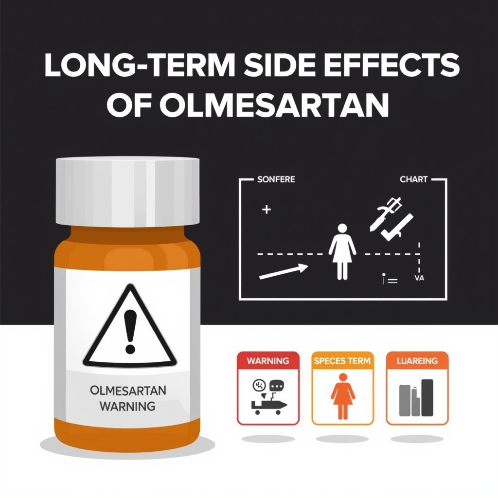 What are the long-term side effects of olmesartan - risks, monitoring, and comparisons